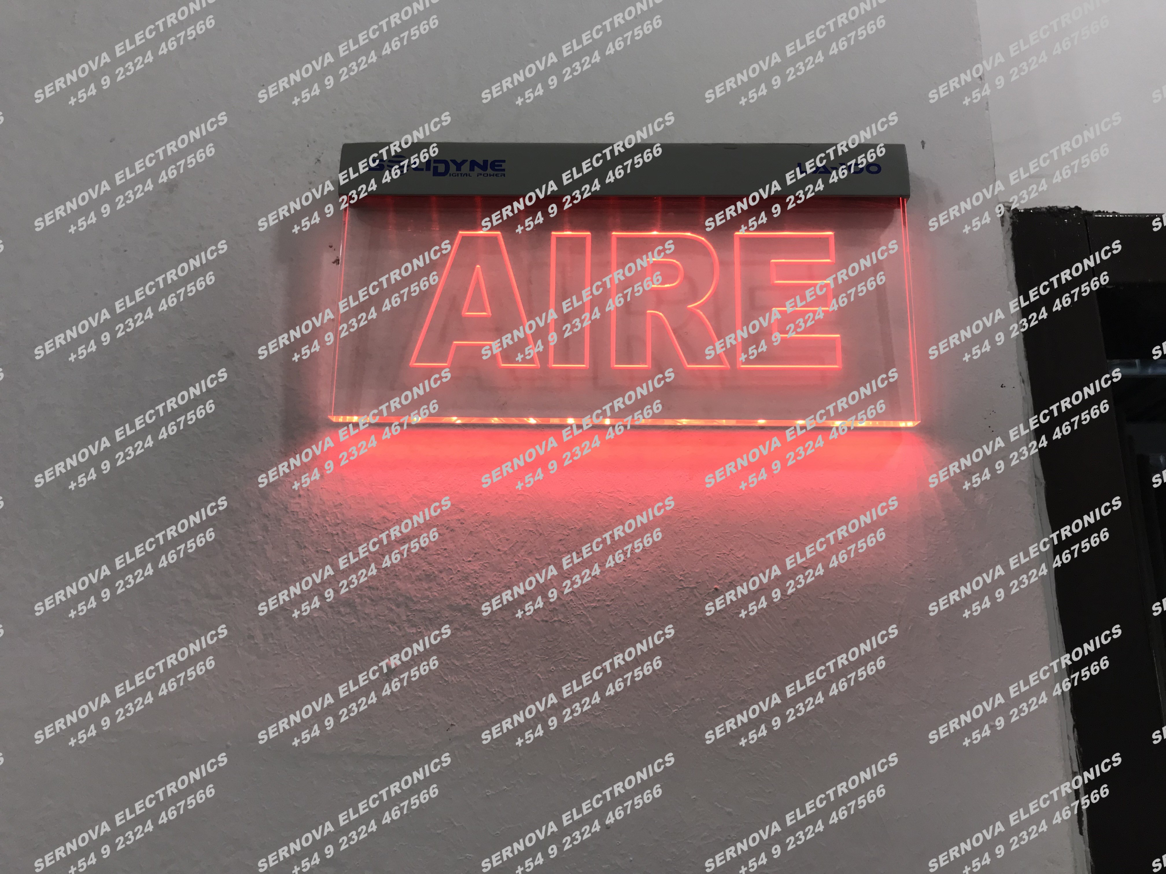 Cartel de Aire en Pasillo de Ingreso